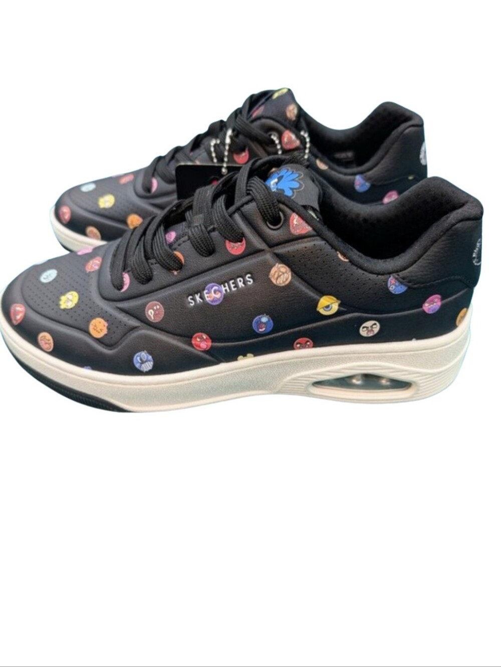 Skechers x Vexx Uno Court Multi Moji Black Shoes 9.5